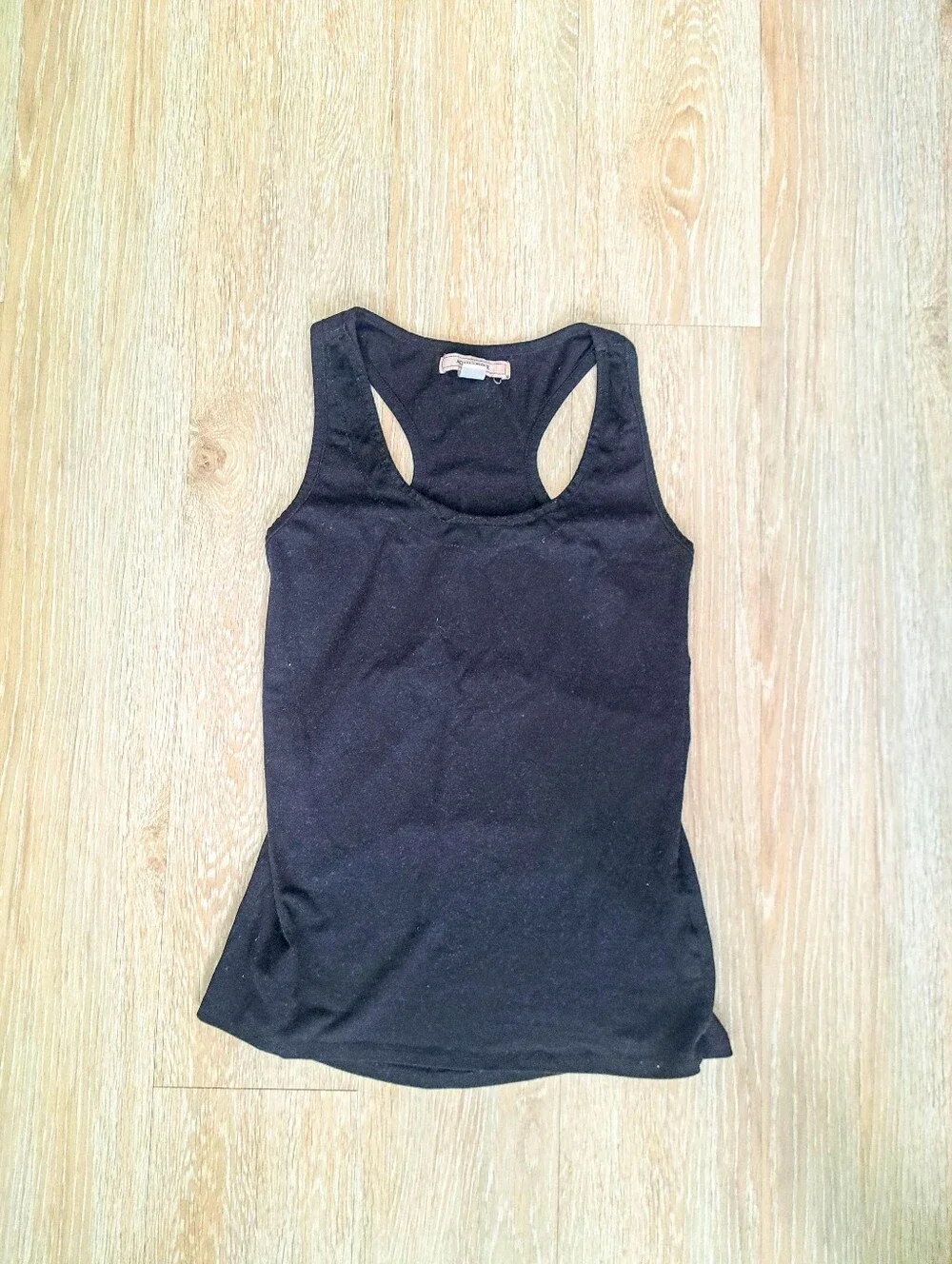Adam Levine Collection Women's Black Racerback Tank Top Sz M (Fits Sz S)